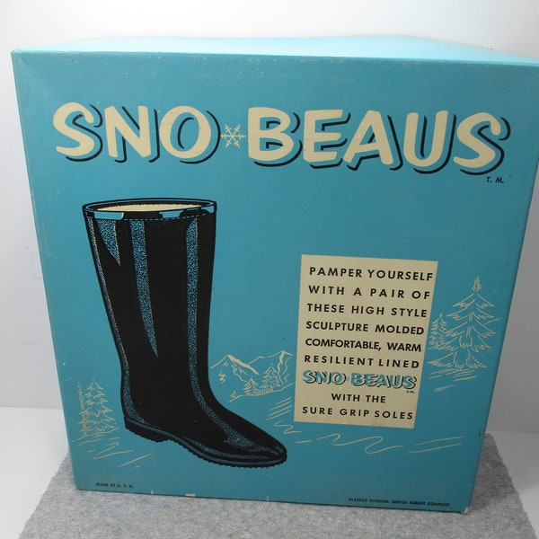 Vintage Sno*Beaus Women's Snow Boots BOX ONLY Display Box USA