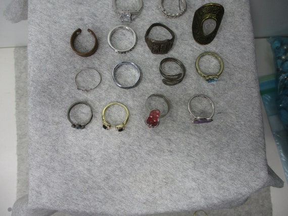 14 Vintage To Modern Rings Sterling Silver Silver… - image 3