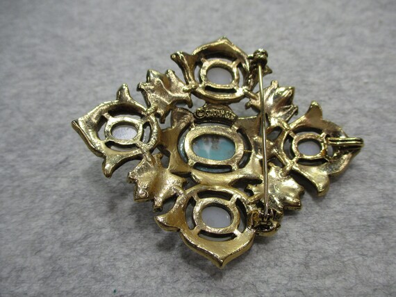 Vintage Sarah Coventry Gold Tone Brooch Remembran… - image 4