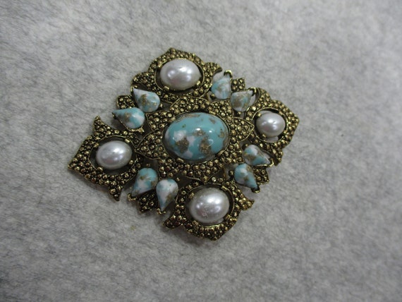 Vintage Sarah Coventry Gold Tone Brooch Remembran… - image 6