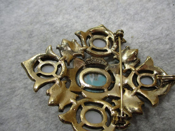 Vintage Sarah Coventry Gold Tone Brooch Remembran… - image 5