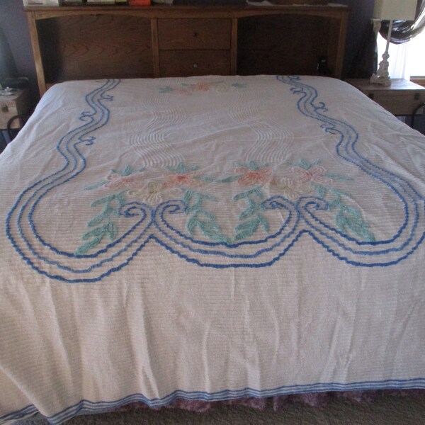 Chenille Bedspread Vintage Etsy
