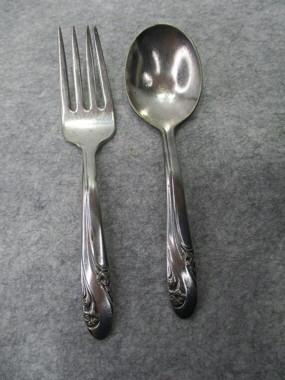 Holmes and edwards shop baby spoon and fork