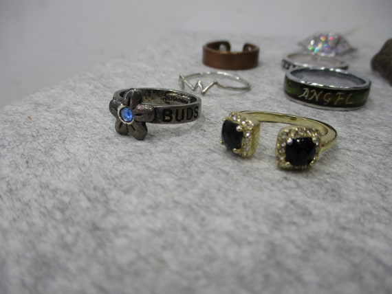 14 Vintage To Modern Rings Sterling Silver Silver… - image 9