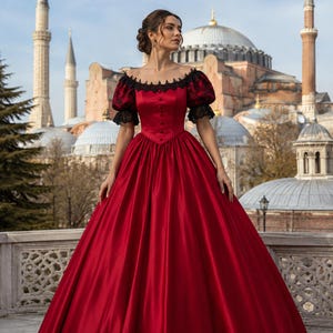 red masquerade dress costume Masquerade Dress Red