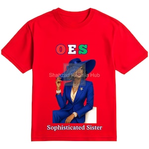 OES Sophisticated Sister PNG Digital File | Order of Eastern Star Sublimation Design for T-Shirts, Totes & Gifts