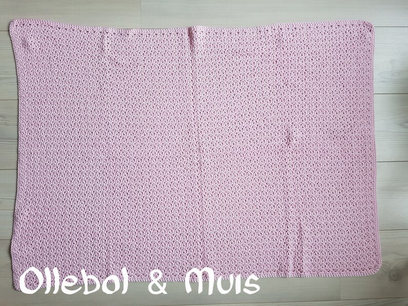 Baby blanket, crochet blanket, pink blanket, handmade blanket, blanket for baby, blanket for baby bed, handmade, nurcery decor image 4