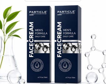 Particle Men's Face Cream – Anti-Aging Daily Care (2 Pack, 1.7 fl oz Each)