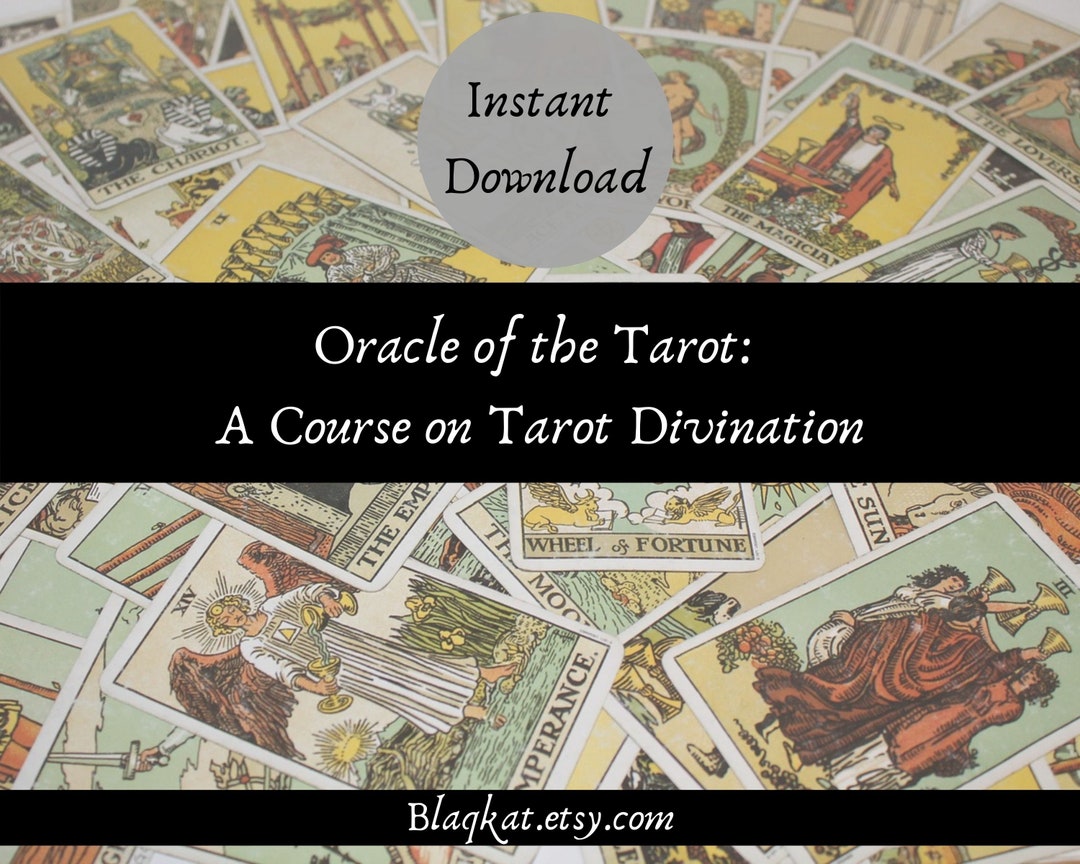 A Course on Tarot Divination Tarot Card Course How to Read Etsy
