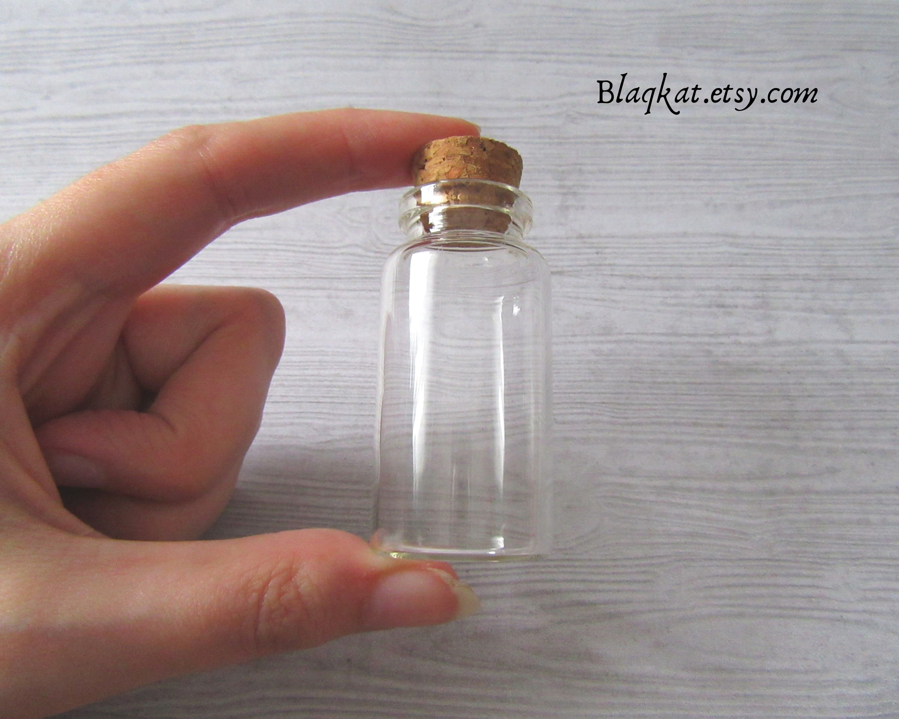 Small Glass Bottles With Cork Stoppers 25ml Etsy UK