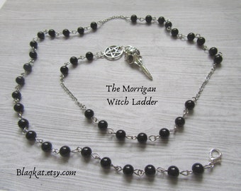 The Morrigan Witch Ladder Prayer Beads In Honour of the Celtic Goddess