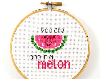 One in a Melon - Cross Stitch Pattern - Pixel Art Pattern