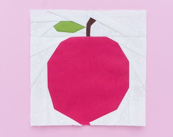 Apple [fruit paper piecing pattern]