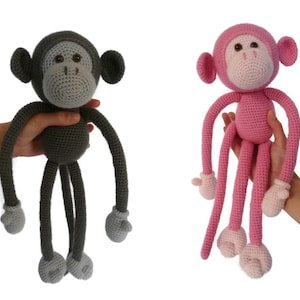 Mike the Monkey - Amigurumi Crochet pdf Pattern (EN, DK & NL)