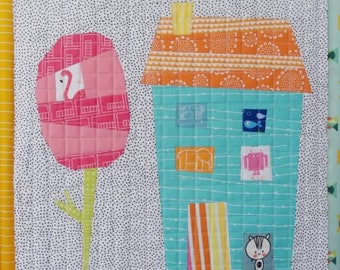 Home is where… - mini quilt pattern - foundation paper piecing