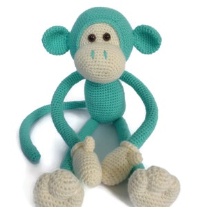 Mike the Monkey Amigurumi Crochet pdf Pattern EN, DK & NL image 4