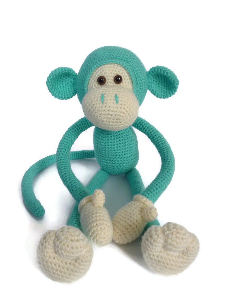 Mike the Monkey Amigurumi Crochet pdf Pattern EN, DK & NL image 4