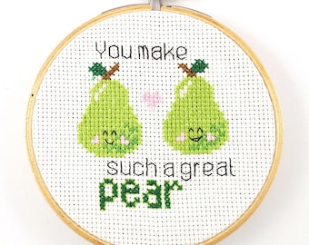 Great pear- Cross Stitch Pattern - Pixel Art Pattern