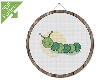 Caterpillar [BugBug series] - Cross stitch pattern