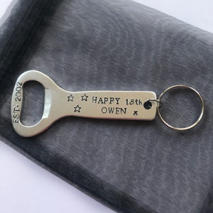18th Birthday Gift for Son, Personalised Bottle Opener, 18th Birthday Gift Boy, Girl 18th Birthday Gift, Present for 18th, 21st Milestone image 6