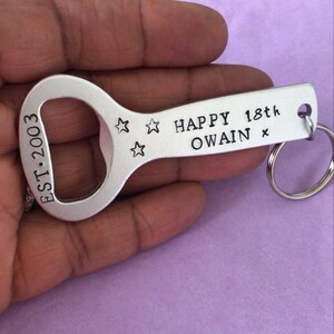 18th Birthday Gift for Son, Personalised Bottle Opener, 18th Birthday Gift Boy, Girl 18th Birthday Gift, Present for 18th, 21st Milestone image 7