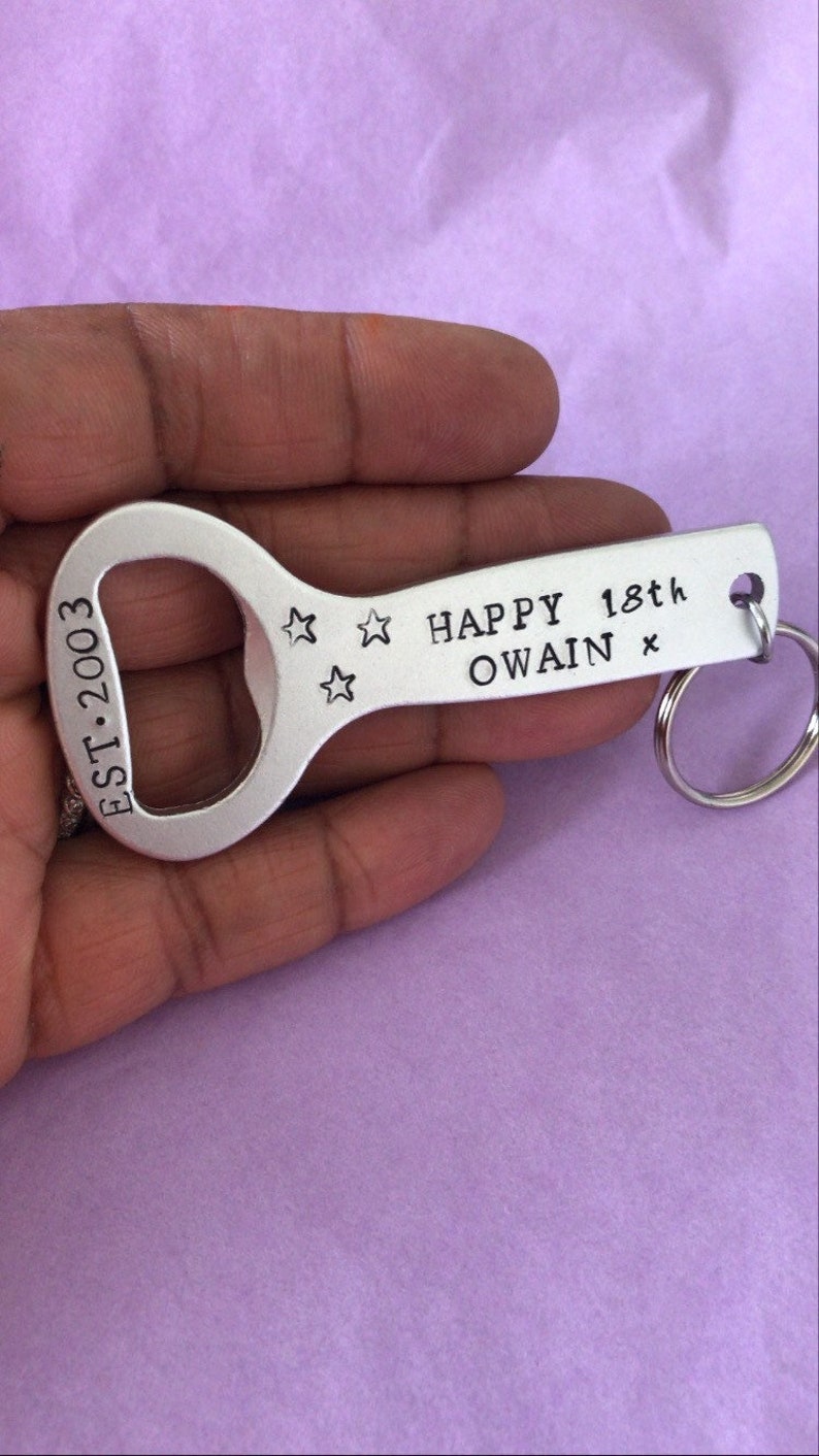 18th Birthday Gift for Son, Personalised Bottle Opener, 18th Birthday Gift Boy, Girl 18th Birthday Gift, Present for 18th, 21st Milestone image 7