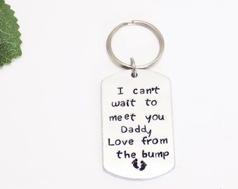 Geschenk aus der Beule: Personalisierter Aluminium Papa Schlüsselanhänger