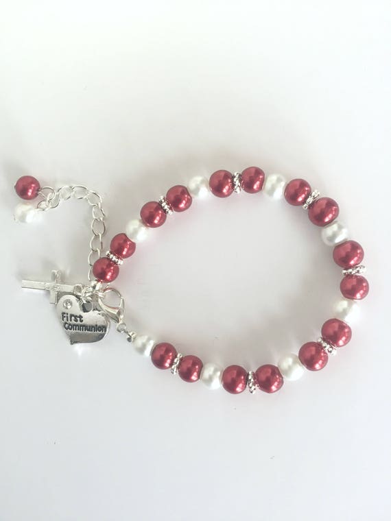 girls communion bracelet