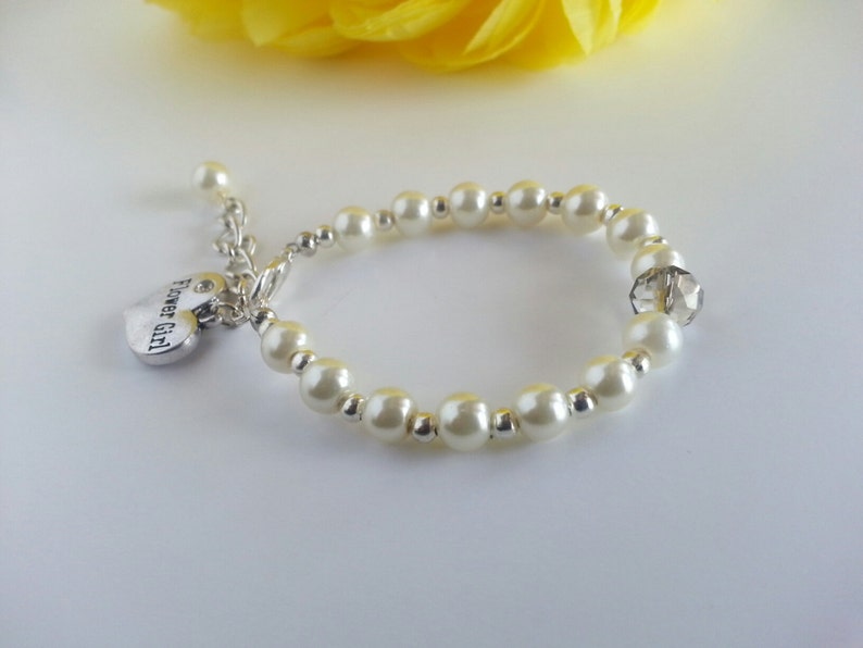 Ivory Flower Girl Bracelet Flower Girl Gift Flower Girl Etsy UK