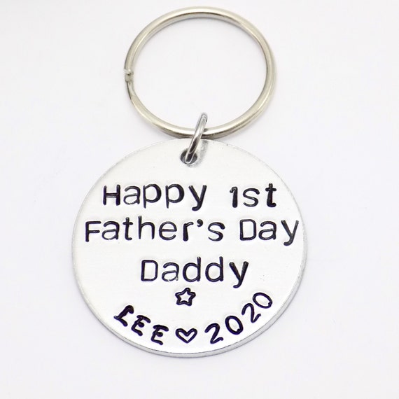 first father's day keyring