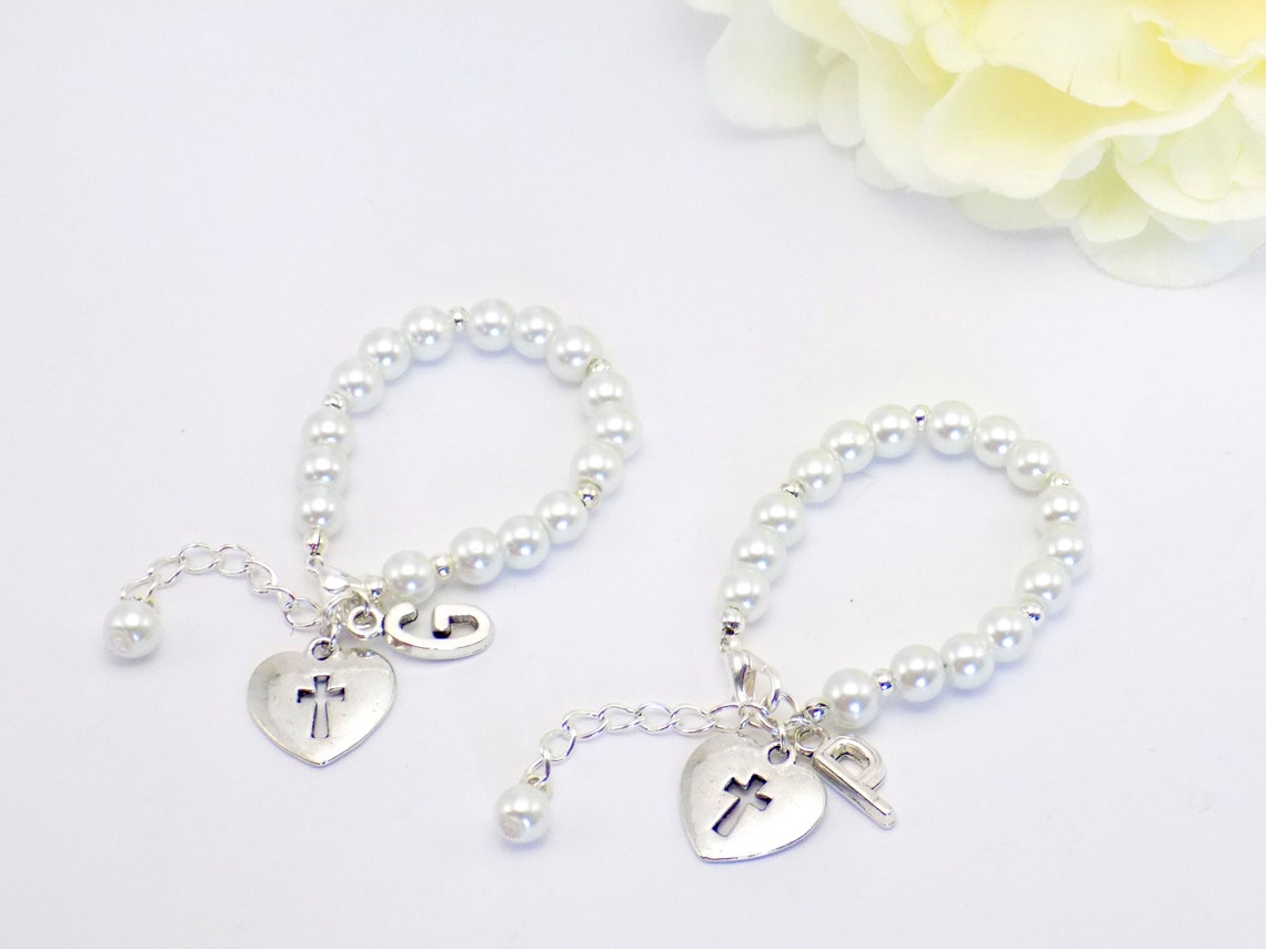 Personalized Bracelets for Twins Christening Bracelet Twin Etsy
