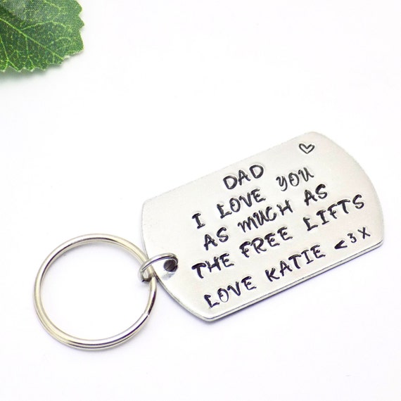 daddy daughter keyring
