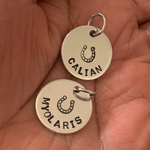 Extra tags for Keyring, Spare Tags for Personalised Keyring, Name Tags for Keychain, Round Metal Tag, Custom Name Tag, Keyring Tag image 6