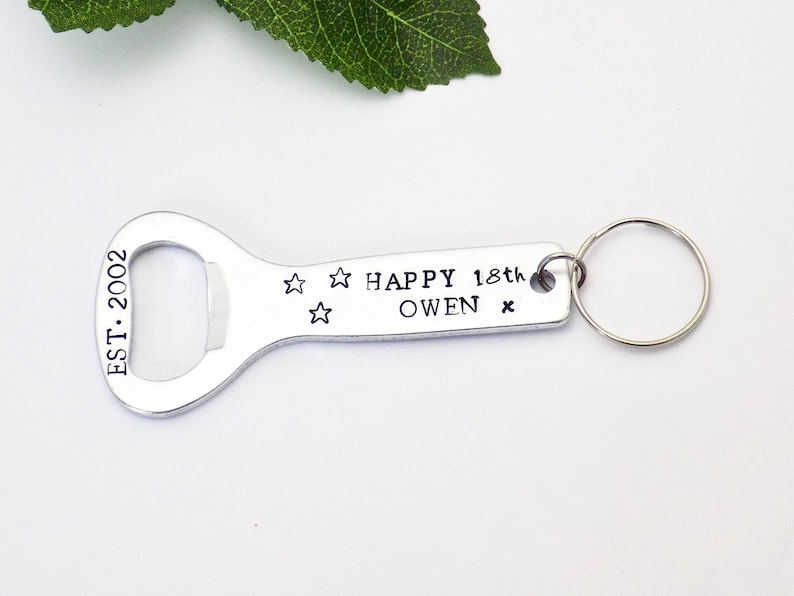 18th Birthday Gift for Son, Personalised Bottle Opener, 18th Birthday Gift Boy, Girl 18th Birthday Gift, Present for 18th, 21st Milestone image 3