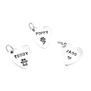 Name Tag for Keyring, Extra Name Tags for Keyring, Mini Name Tag, Silver Name Tag, Heart Keyring, Horse Name Tag, Bridal Bouquet Charm