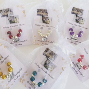 Bomboniera per addio al nubilato, ciondolo per vino personalizzato, ciondolo per vino personalizzato, ciondolo per bicchiere di vino, ciondolo per vino da damigella d'onore, ciondolo per vino da addio al nubilato