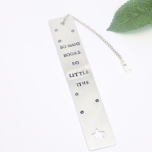 Personalized Metal Bookmark, Customized  Bookmark, Quote Bookmark, Bookmark for Friend, Gift for Book Lover,  Retirement Bookmark