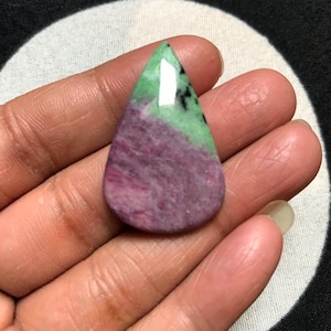 Rubin Zosit Cabochon 1 st Storlek 36 MM Ca - SKU-2-A-95