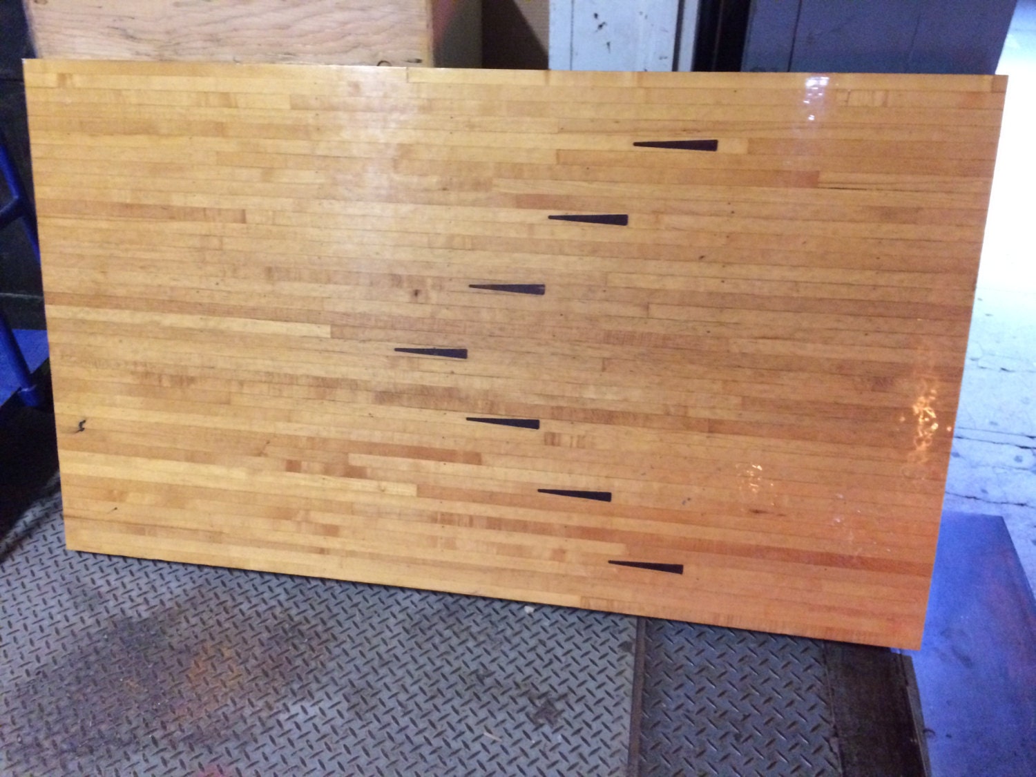 Reclaimed Wood Bowling Lane Wood great for dining table Etsy