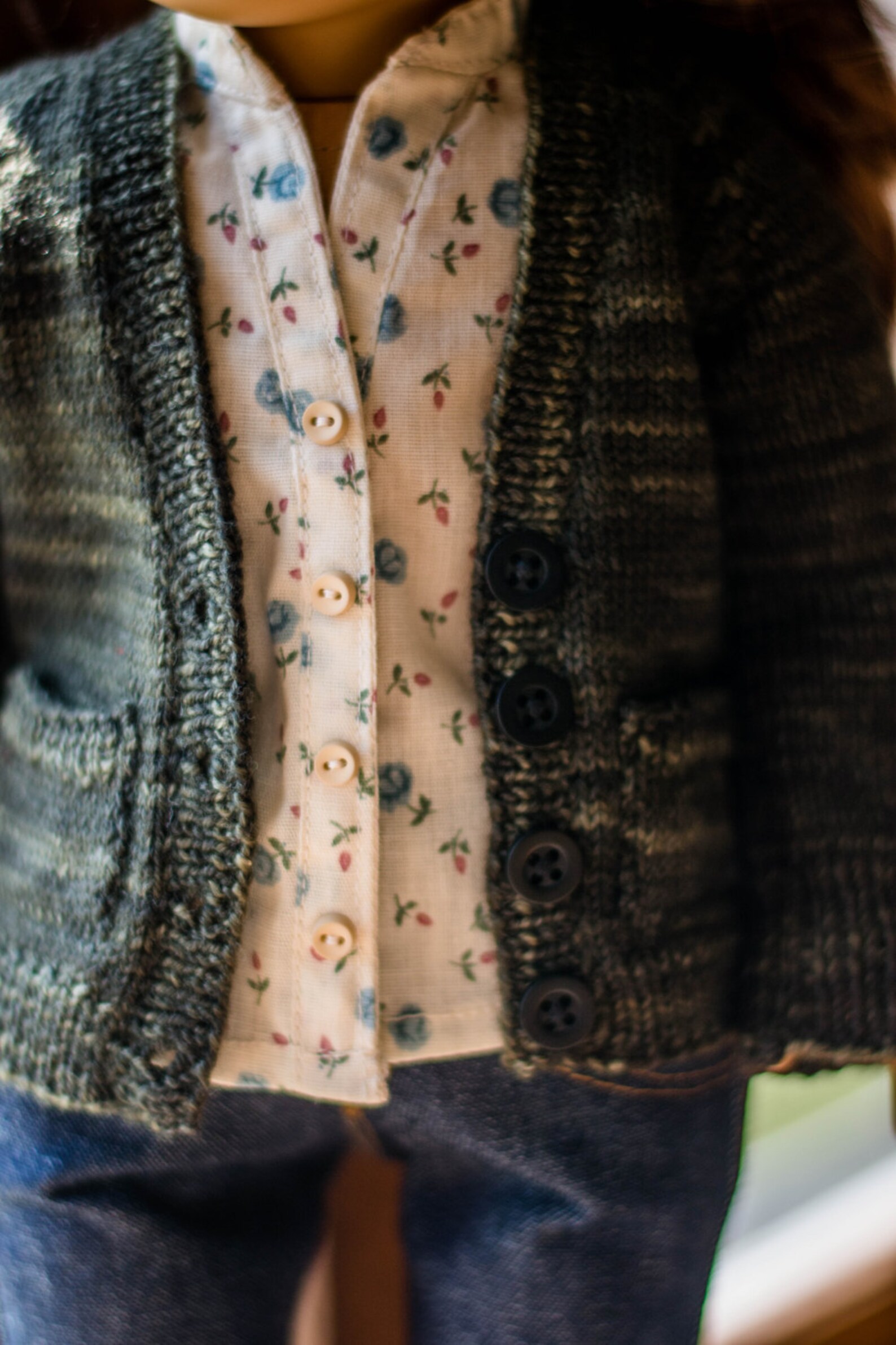 Libby Boyfriend Cardigan Knitting Pattern for 18 Dolls Etsy