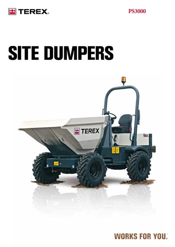 Terex Benford 2000 3000 4000 5000 6000 7000 9000 Site Dumper Instruction Manual (Mechanical Drive 4WD 2001) Pdf Download