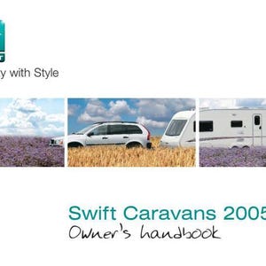 Swift Caravan Manual: Eccles Diamond 2005 Owners Guide (PDF)