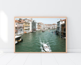 Venice Italy Photography Print: Grand Canal View, Travel Wall Art