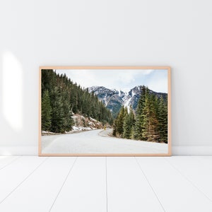 Whistler Mountain Road Photography Print: West Coast Canada Wall Art