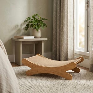 Sisal Cat Scratcher Bed Elevated Cat Scratching Pad Lounge for Pet Nest Sleeping Playing Durable Cat Furniture Anti Slip Skid Proof Board