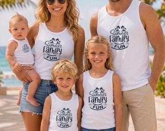 Family Vacation Tank Top, Tank Tops Family Trip, Family Beach Matching, Summer Vacation Tees, Girls Weekend Tank Tops, Kids Summer Tee