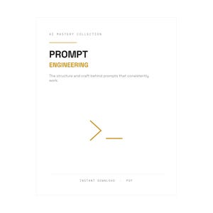 Prompt Engineering Ebook, AI Writing Guide for ChatGPT Claude Gemini, Skills Course PDF