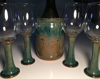 Kitchen Utensil Holder-Wine Glass-Wine Chiller- Glasses-Gift for Her-Anniversary Gift-Gift for Mom-Wedding-Best Friend Gift-Wine Rack