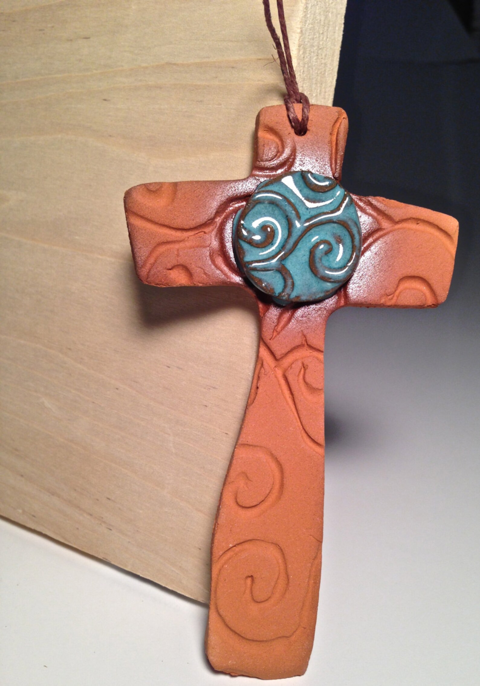 Handcrafted Pottery Cross Ornament Ceramic Christmas Christian Etsy