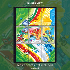 Bulbasaur 037 Charmander 038 Squirtle 039 Erste Partner Serie 1 | MEP Promo Binder Display